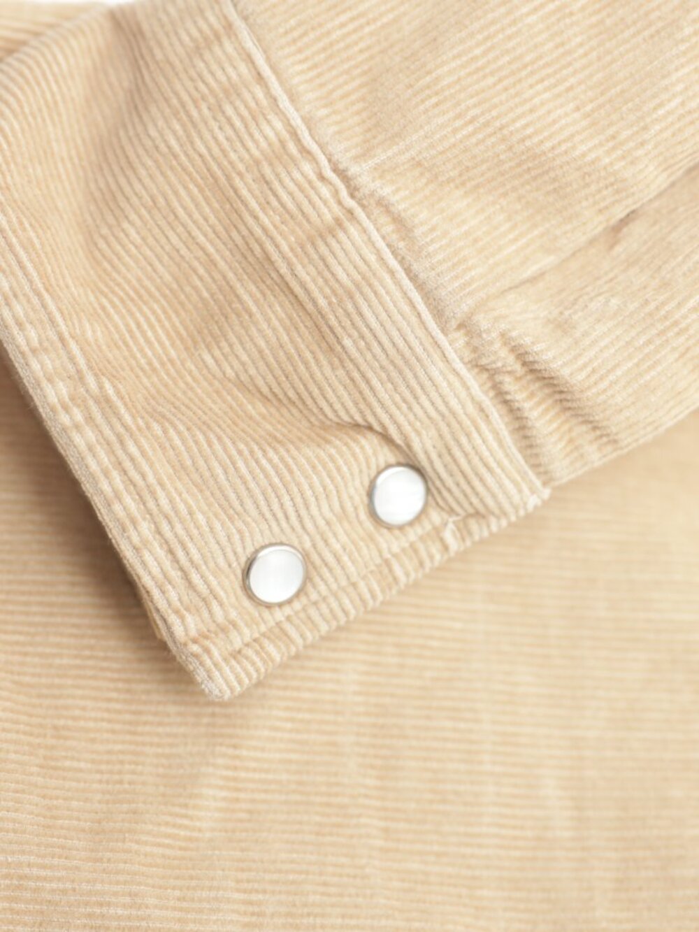 Levi's Standard Fit Tan Corduroy Western Pearl Snap Button Down Shirt Large - Picture 4 of 4
